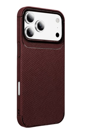 Uryport Apple İphone 18 Pro Auto Focus Karbon Kapak - Bordo