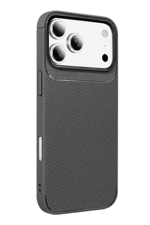 uryport Apple iPhone 18 Pro Max Auto Focus Karbon Kapak - Gri