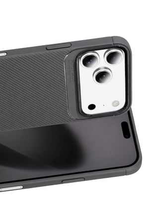 uryport Apple iPhone 18 Pro Max Auto Focus Karbon Kapak - Gri