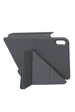 uryport Apple iPad 2025 10.9 10.Nesil (A16) Edz Manyetik Standlı Tablet Kılıfı - Koyu Gri