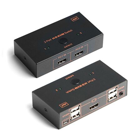 DARK (DK-AC-KVMHD01) 2xHDMI 4xUSB KVM SWITCH 4K 30Hz