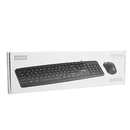 Dark DK-AC-KM1030 Türkçe Q Kablolu Ofis Klavye & Mouse Set