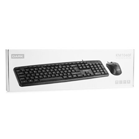 Dark DK-AC-KM1040F Türkçe F Kablolu Ofis Klavye & Mouse Set