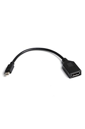 Dark Mini Display Port (Erkek) to Display Port (Dişi) 4K Destekli Dönüştürücü