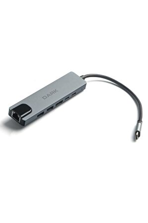 Dark 6sı 1 Arada USB 3.2 Gen 1 Type-C to Ethernet - HDMI Çoklayıcı