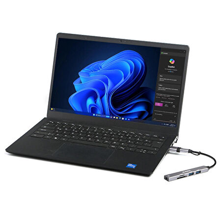Dark USB-C & USB-A to 5 Port 2xUSB-A, 3.5mm Audio (DK-AC-USB250)