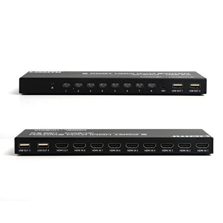 Dark 8 port 4K 60Hz HDMI KVM Switch (DK-AC-KVMHD8X1)