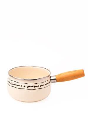 Mood Emaye Sos/sütlük/yumurta Tavası 1,3 Litre - 16 Cm (İNDÜKSİYON DAHİL TÜM OCAKLARA UYGUN)