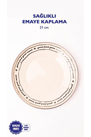 Mood Emaye Pasta/sunum Tabağı 21 Cm