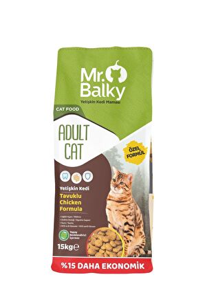 Mr.balky Taze Tavuklu Az Tahıllı Yetişkin Kedi Maması 15kg