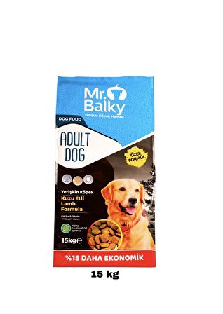 Mr.balky Kuzu Etli Pirinçli Yetişkin Köpek Maması 15kg