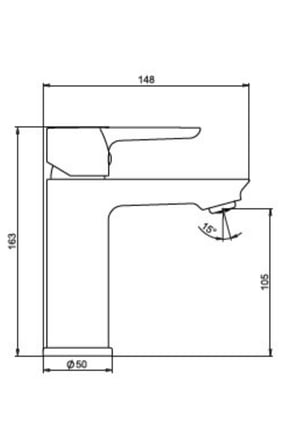 NSK Alamera Pro N4015402 Lavabo Bataryası Krom