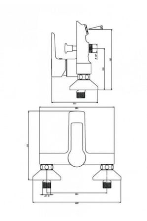 NSK Alamera Pro N3031802 Banyo Bataryası Krom