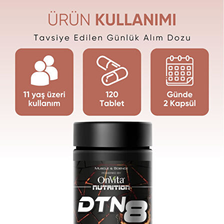 Dtn 8 Yeşil Çay, Guarana ve Kore Ginsengiekstreleri Ile Kırmızı Biber, Sinefrin ve Kafein 8683148630814