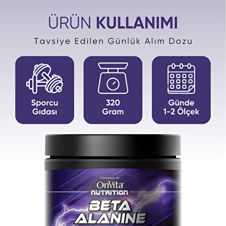 Onvıta Beta Alanine 3200 mg 30 Servis 320 gr 8683148630821