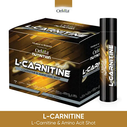 Onvita Nutrition L-Carnitine 20 Shot 25 ml 8683148630852