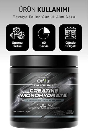 Onvita Nutrition Creatine Monohydrate 5000 mg 60 Servis 300 gr 8683148630869