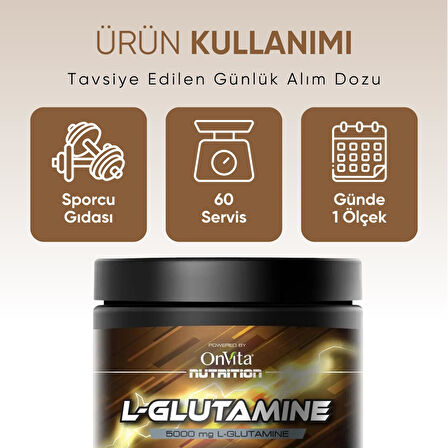 Onvita Nutrition L-Glutamine 5000 mg 60 Servis 300 gr 8683148630876