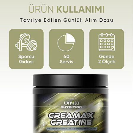 Onvita Nutrition Creamax Creatine 40 Servis 300 gr 8683148630883