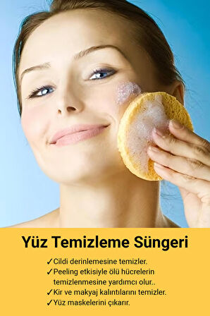 Yüz Temizleme Süngeri Doğal Makyaj Temizleme Süngeri Mask Remover Sponges