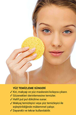 Yüz Temizleme Süngeri Doğal Makyaj Temizleme Süngeri Mask Remover Sponges