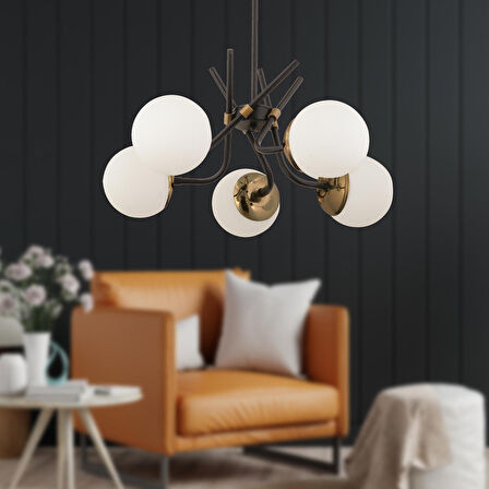 Dragon 5Li Eskitme Modern Genç Odası Yatak Odası Salon Avize 