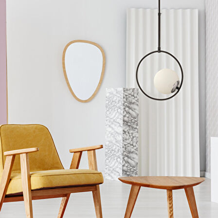 Eric Tekli Krom Beyaz Camlı Modern Sarkıt Mutfak Salon Sarkıt Avize 
