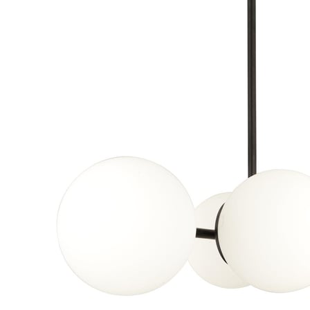Lema 4Lü Siyah Modern Yemek Masası Üstü Yatak odası Salon Avize 