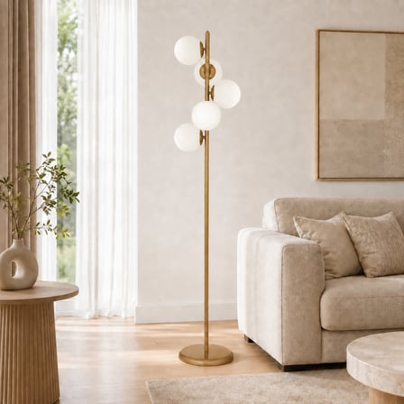 Uzel 5Li Eskitme Modern Tasarım Metal Lambader