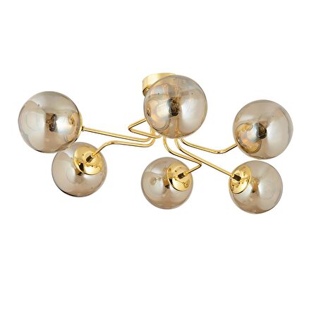 Tanyer 6Lı Gold Modern Sarkıt Yatak odası Salon Avize 