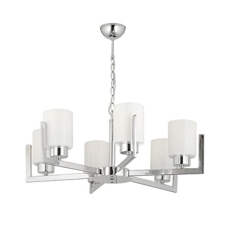 Jean 6Lı Krom Modern Sarkıt Yatak odası Salon Avize 
