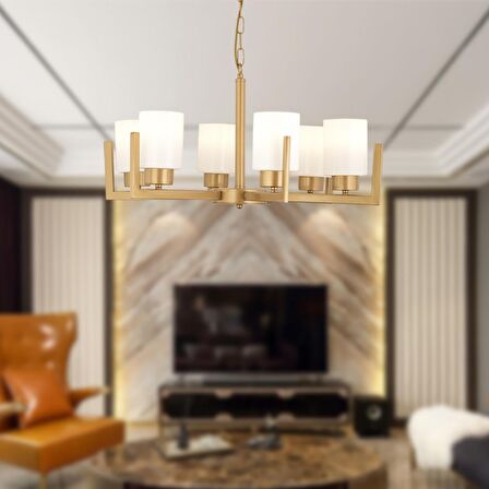 Jean 6Lı Eskitme Modern Sarkıt Yatak odası Salon Avize 