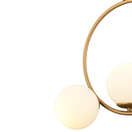 Ladre 3Lü Beyaz Camlı Eskitme Boyalı Modern Sarkıt, MutfakYatak odası Salon Avize 