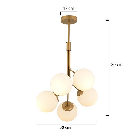 Artel 5Li Eskitme  Modern Sarkıt, Mutfak Yatak odası Salon Avize 