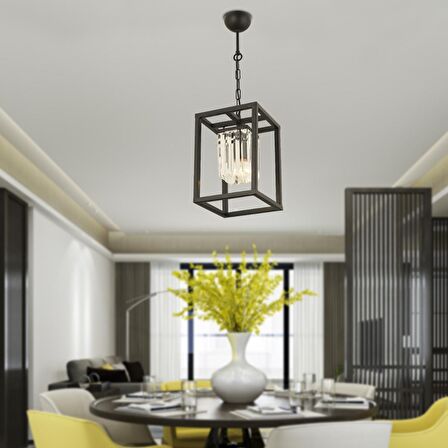 Belemir Kristal Taşlı Modern Salon Avize