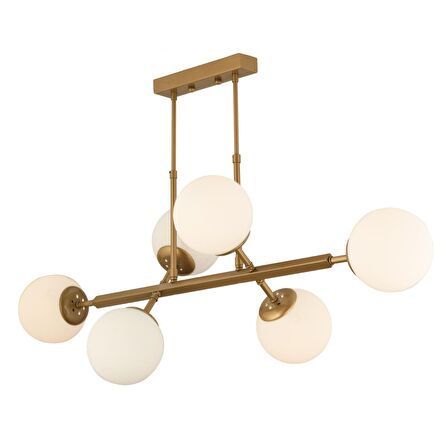 Nazar 6Lı Eskitme Modern Tasarım Yemek Odası, Yatak Odası Salon Avize