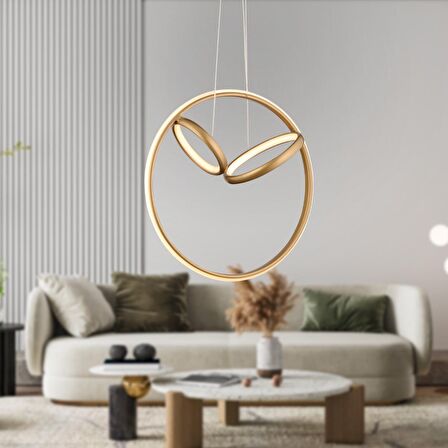 Acosta Eskitme Sarkıt 44 Watt Sarkıt 3 Renkli Ledli Modern Mutfak Banyo Led Salon Sarkıt Avize
