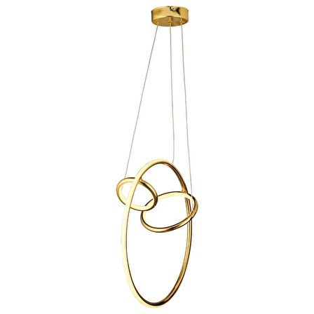 Acosta Gold Sarkıt 44 Watt Sarkıt 3 Renkli Ledli Modern Mutfak Banyo Led Salon Sarkıt Avize
