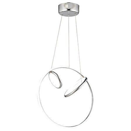 Acosta Krom Sarkıt 44 Watt Sarkıt 3 Renkli Ledli Modern Mutfak Banyo Led Salon Sarkıt Avize