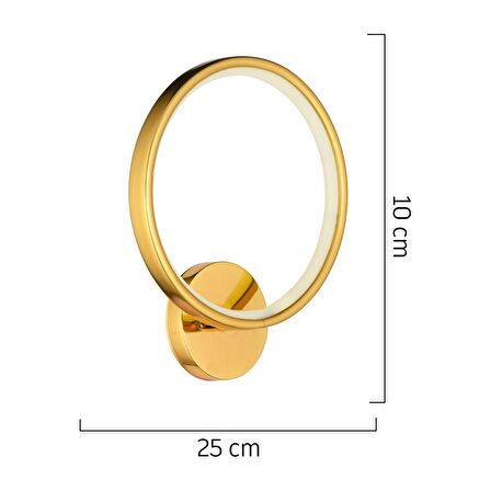 Besta Gold 20 Watt Modern Tasarım Banyo Koridor Ledli Salon Aplik