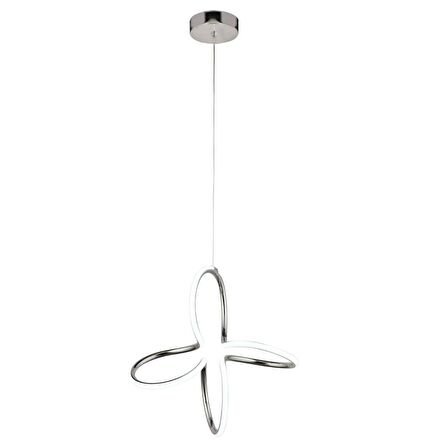 Lucetta Krom Sarkıt 48 Watt Sarkıt 3 Renkli Ledli Modern Mutfak Banyo Led Salon Sarkıt Avize