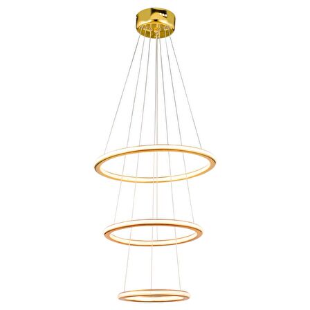 Nordic Gold Sarkıt 96 Watt Sarkıt 3 Renkli Ledli Modern Mutfak Banyo Led Salon Sarkıt Avize