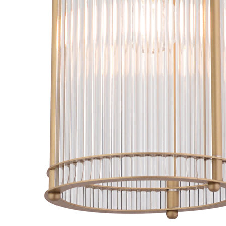 Coswell Tekli 20'Lik Eskitme Kristalli Taşlı Modern Tasarım Kristal Salon Avize