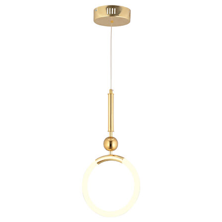 Struer Tekli Gold Ledli Modern Koridor, Yatak Odası Salon Sarkıt Led Avize