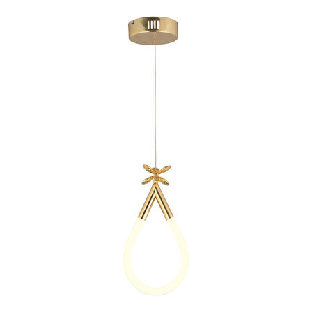 Vojens Tekli Gold Ledli Kelebek Detaylı Modern Koridor, Yatak Odası Salon Sarkıt Led Avize
