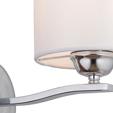 Apliqa Keria Metal Modern Banyo - Yatak Odası Duvar - Yatak Başı Krom Aplik 