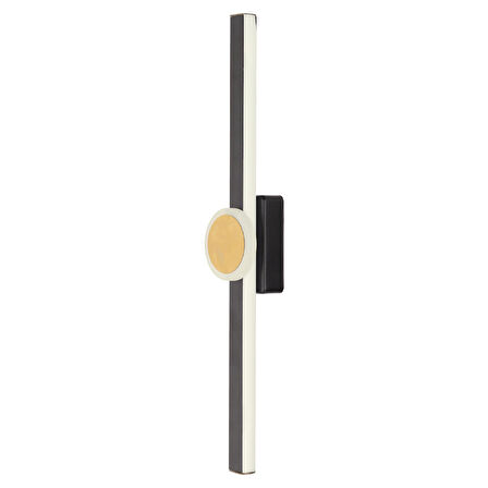 Disk Siyah Gold 26 Watt Modern Tasarım Banyo Koridor Ledli Salon Aplik