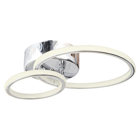 Beta 2'li 4000K Krom Plafoyer Modern Mutfak Banyo Salon Led Avize