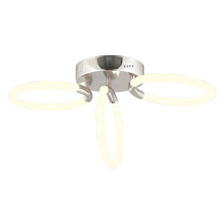 Honos 3lü Krom Plafonyer Led Avize