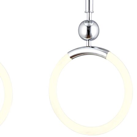 Struer 3'lü Sıralı Krom Ledli Modern Koridor, Yatak Odası Salon Sarkıt Led Avize